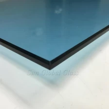 China 6mm light blue tempered glass, 6mm ford blue toughened glass,blue tempered ssafety glass fabricante