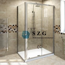 China 8mm clear toughened glass shower door, 8mm clear tempered glass bathroom door, 8mm transparent safety   tempered glass door manufacturer