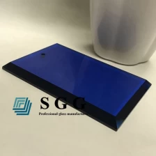China 8mm dark blue tempered glass,8mm dark blue toughened glass,8mm dark blue safety glass manufacturer