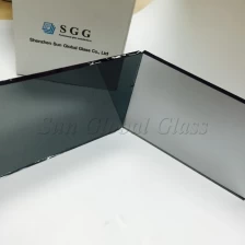 Chiny 8mm światło odblaskowe szkło szare, Solar Control 8mm euro szare szkło odblaskowe, 8mm euro szare szkło float producent
