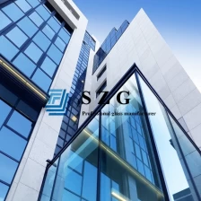 Chiny Na zamówienie 24mm podwójne szyby szklane ściany, 6 mm + 12A + 6mm szkło zespolone budynku szklaną fasadą, dostosowane strukturalnych fasady 24mm izolowane szkło producent