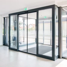 China automatic sliding safety glass door, electric sliding glass entry doors, motorized sliding glass patio door manufacturer