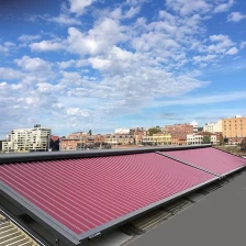 Chiny Elektryczna chowana szklana szklana dachu sunroom, zmotoryzowany konserwatorium PVC Sunsetter, aluminiowa ramka na zewnątrz taras chowany markiza producent
