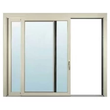 Chiny Izolowane podwójne szkło szklane okno, aluminiowe obrysowane okno przesuwne, poziome szkło przesuwane okno producent