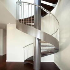 porcelana Sistema de escalera de caracol de acero metálico, ahorro de espacio escalera espiral espiral, escalera circular de espiral flotante interior fabricante