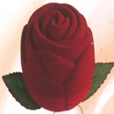 porcelana Caja de regalo de la joyería caja de terciopelo anillo de terciopelo rojo 2014 de lujo fabricante