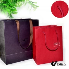 China 2014 newest paper jewelry packaging bag with print logo for shopping China manufacturer manufacturer