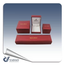 China 2015 China Elegant Beautiful Jewelry box luxury leather paper custom logo printed jewelry box manufacturer