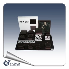 China 2015 mais novo Yadao da exposição da jóia por atacado fabricante de exibição de jóias artesanais de couro PU coberto elegante (PLZ0047) fabricante