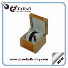 porcelana Caja de embalaje de madera 2015 logotipo personalizado vendedor caliente de la caja de joyería de alta calidad impresa lacado para joyeros fuente de la fábrica directamente fabricante
