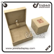 China 2016 autumn custom simple design of high quality suede jewelry boxes manufacturer