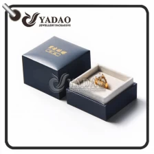 China 2017 new fashion---card board cover paper jewelry package box with soft velvet insert and removable lid made in Yadao manufacturer