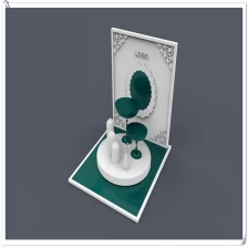China Beautiful newest design acrylic jewelry display stand set with your logo manufacturer