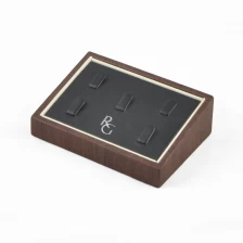 China Bespoke jewelry display counter ring slot tray pu leather customiezd manufacturer