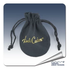 Chine Pochette noire en velours pour bijoux commercial pochette sac de bijoux avec le logo de fabricant de la Chine fabricant