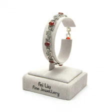 Κίνα Bracelet bangle "C" holder jewelry display single stand with custom logo for jewelry showcase window κατασκευαστής