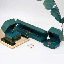 China Cartier style box jewellery packaging box pu leather jewelry box plastic gift box manufacturer