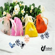 China China Jóias Fornecedor Velvet Jóias Embalagem Bolsa Jóias Exibição Bags fabricante