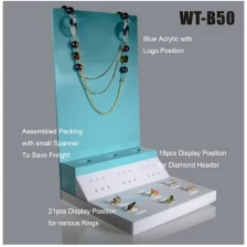 China China belo acabamento em laca boa qualidade de jóias de madeira set stand de exibição fabricante
