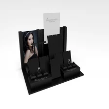 China China jewelry display factory of Luxury Classic black acrylic jewellery display  stand and props  for jewelry showcase and decoration used for jewelry shop and window presentation manufacturer