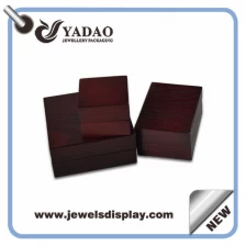 China Chinese factory of  High quality Luxury wooden jewelry boxes and cases for rings ,necklace and bracelets for jewelry shop counter and window gift and party favors manufacturer