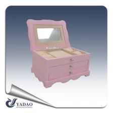 China Chinese jewelry display manufacturer of wood Luxury jewelry and make up boxes and cases for jewelry and Cosmetic container used in shop counter and window manufacturer