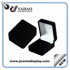 China Chinese manufacturer of Economic cheap but high quality Black flocking jewelry packing for jewelry shop party favors and gift velvet earring gift boxes manufacturer