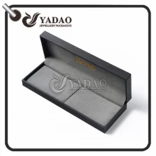 China Classic black best quality pu paper with custom design for bracelet / pen/ watch box manufacturer