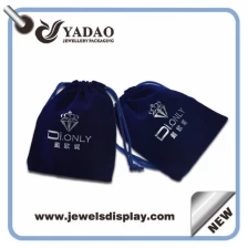 China Compact jewelry velvet pouches accept customization manufacturer