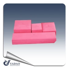 中国 カスタムギフトボックスピンク色卸売高級包装ジュエリーボックス メーカー