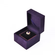China Conjunto de caixa de jóias de camurça de microfibra high-end personalizado fabricante