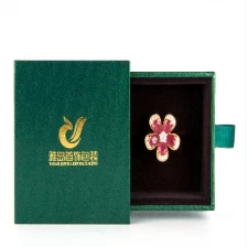 China Custom Logo Cardboard Jewelry Ribbon Sliding Drawer Gift Cosmetics Packaging Paper Box manufacturer