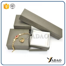 China Custom Logo Cheap Printed Small Leatherette Paper Jewelry Box/Ring Box/Necklace Box Gift Packaging Boxes wholesale manufacturer