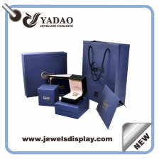 China Embalagem caixa de jóias personalizadas, logotipo impresso conjuntos de jóias caixa de anel, pulseira e neckalce, Fabricantes de caixa de jóias de papel china fabricante