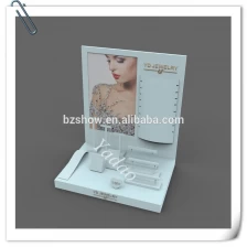 Čína Vlastní logo a barvy akrylové šperky čítač displeje pro obchodu skříně a okna vystavovatel akrylové šperky vitríny set výrobce