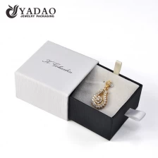 China Custom paper drawer box for jewelry pendant packaging and display ribbon for decoration manufacturer