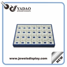 China Customized logo printed stackable jewelry display tray for showcase manufacturer