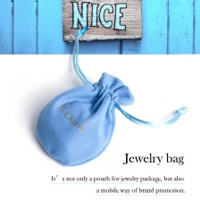 China Personalizado macio-toque e durável handmade cordão de veludo bolsa de embalagem de presente de jóias com logotipo fabricante