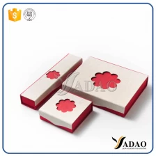 China Cute custom handmade convenient small flower shape simple jewelry box of paper material in good quality manufacturer