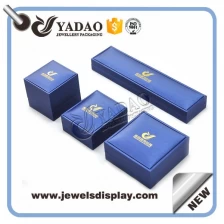 China Double edge luxury leather packaging box in custom size and color wholesale in good quality manufacturer