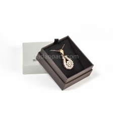 China Elegant cardboard jewelry box with seperated lid (custom size/color/logo) manufacturer
