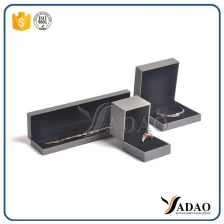 China European light gray simple design packing Box for Jewelry collections display gift box high-end customd manufacturer