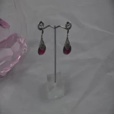 Cina Moda ferro e supporto display orecchino acrilico per banco di mostra di gioielli dal fornitore della Cina produttore