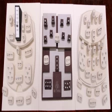 China Fashion pu leather wedding ring display set jewelry display stand made in China manufacturer