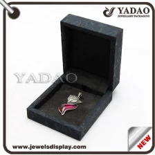 China Good quality gray velvet jewelry box for ring pendant necklace etc. made in China manufacturer