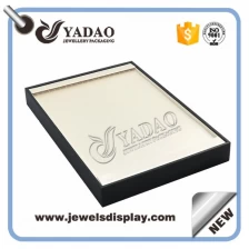 China Good quantity leather covered wooden for necklace tray made in China manufacturer