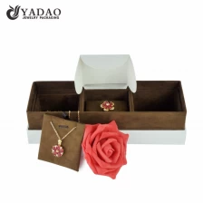 China Handmade Custom size/logo/color wholesale cardboard jewelry collection box for ring and pendant manufacturer