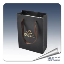 China High end Paper jewelry shopping bag with silk drawstring manufacturer
