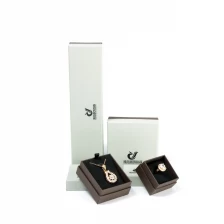Cina Set di scatole di carta per gioielli da sposa regalo bianco con coperchio separato di fascia alta produttore