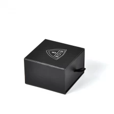 porcelana Caja de empaquetado de lujo negra de gama alta de la pulsera de la almohada de la caja de papel del cajón fabricante